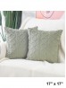 Cable Pattern Soft Wool Fleece Feeling Cushion & Filler